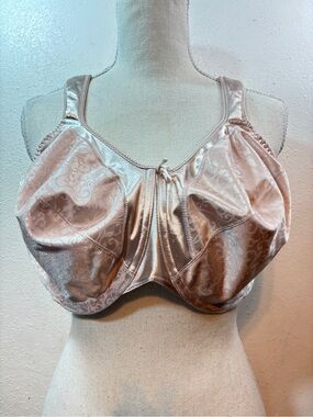 Bali Satin Full Coverage Bra in Light Rose Gold